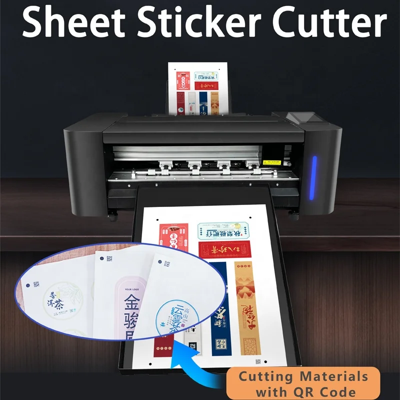 Desktop Automatic Sheet Feed A3+ die cutting machine A4 Paper vinyl sticker Label Cutter Plotter Machinery Label Cutting Machine