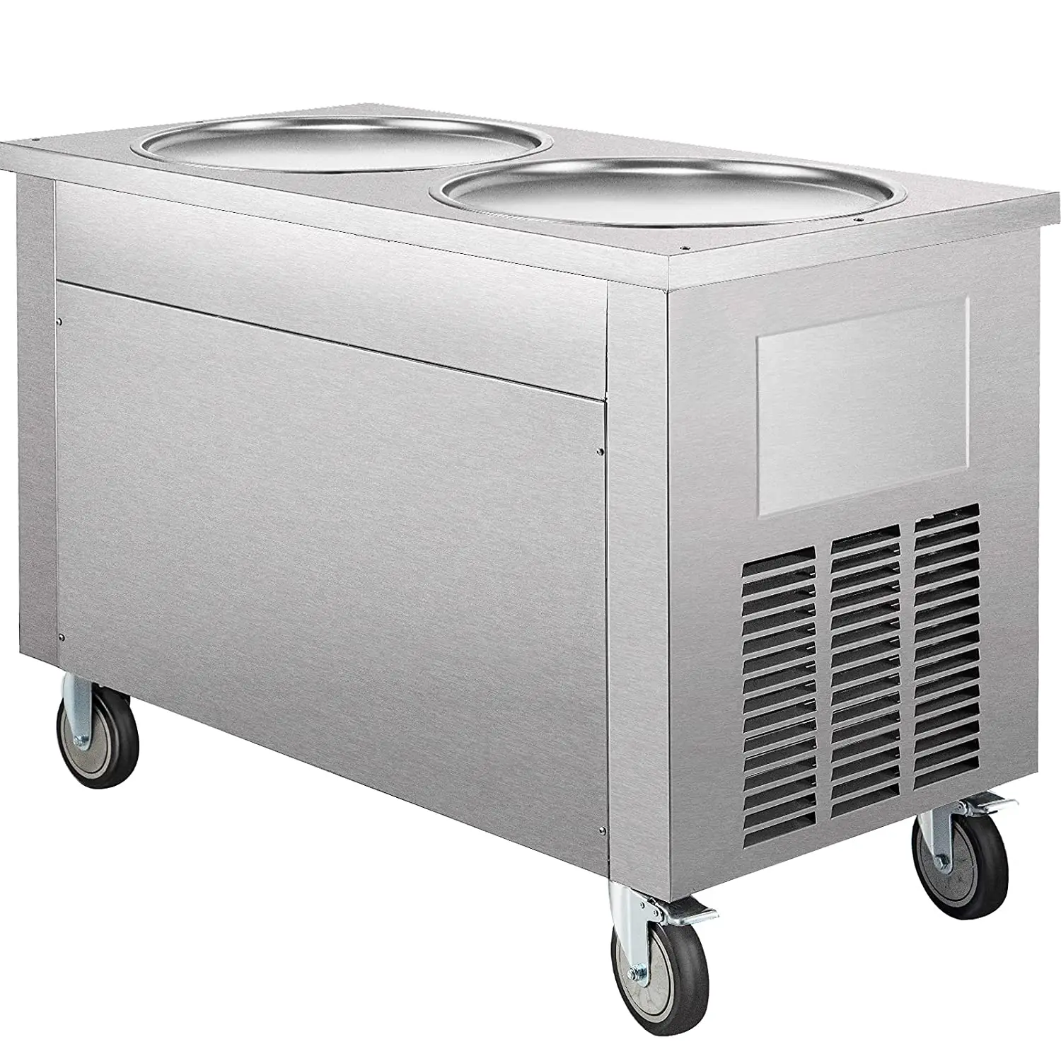 cold stone marble slab top fried ice cream machine freezing pan fried ice  rolls machine