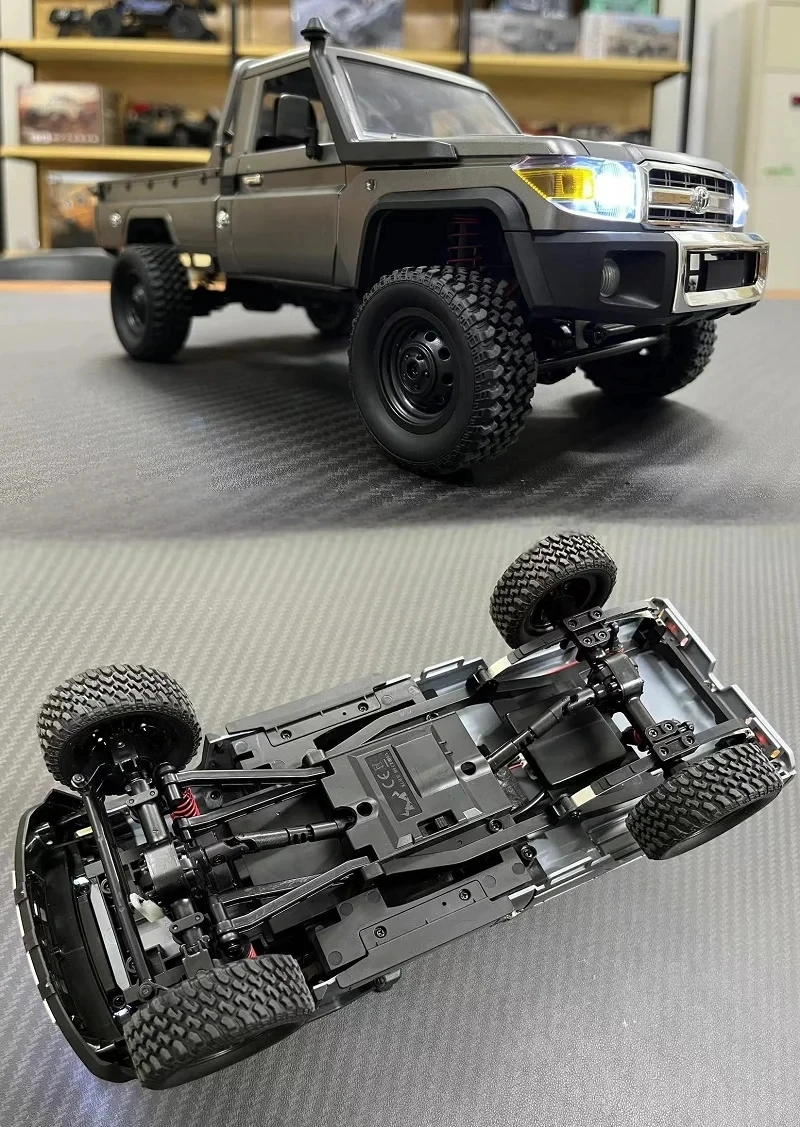 Лидер продаж MN82 PRO 1/12 полноразмерный Радиоуправляемый автомобиль 2 4 г 4WD гусеничный пикап Модернизированная версия MN-управляемые фары