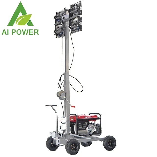Mobile Light Tower Telescopic Rod Portable Lighting Tower Sports