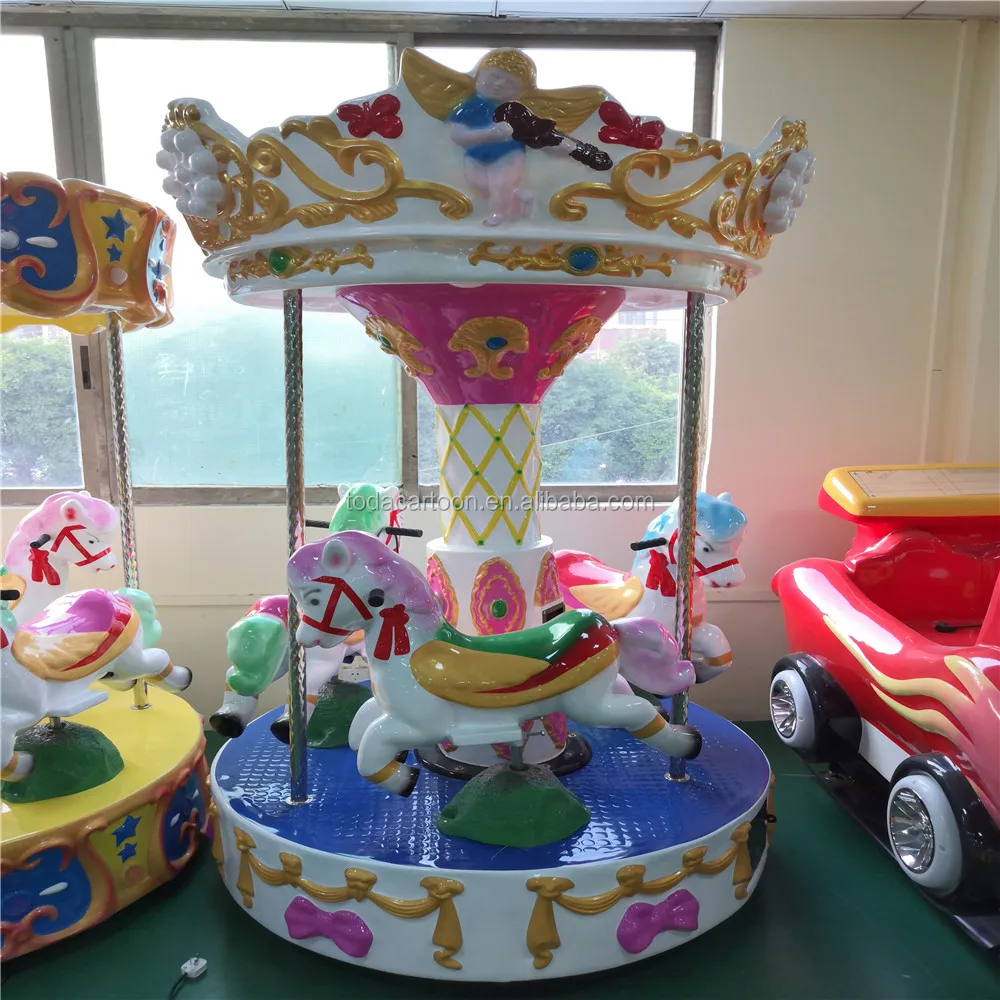 2021 Carousel arcade game machine for amusement park kids 3 players Angel carousel