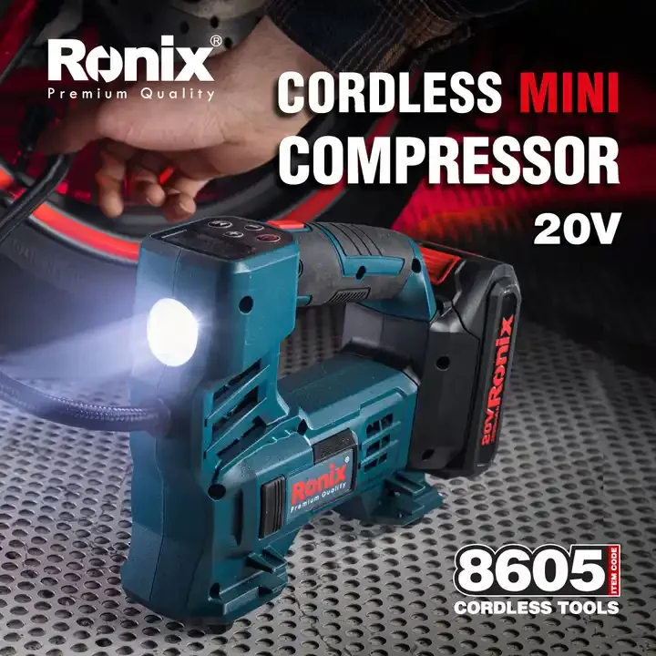 RONIX 8605 беспроводной малошумный мини-воздушный компрессор винтовой воздушный автомобильный