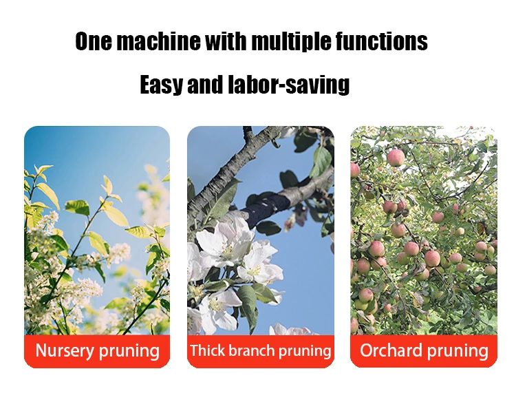 KM Rechargeable Professional SK-5 Steel Blade Sharp Bypass Laser Scissors Pruning Shears Garden Tool Garden Shears