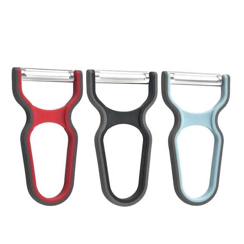 China Factory wholesale Cheap Ultra Sharp Y Shaped Potato Vegetable Peeler with TPR Soft Handle