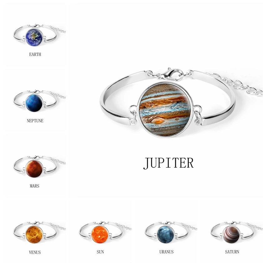 Manufacturer Solar System Planet Galaxy Nebula Space Neptune Venus Moon Earth Jupiter Mars Saturn Uranus Mercury Sun Bangles