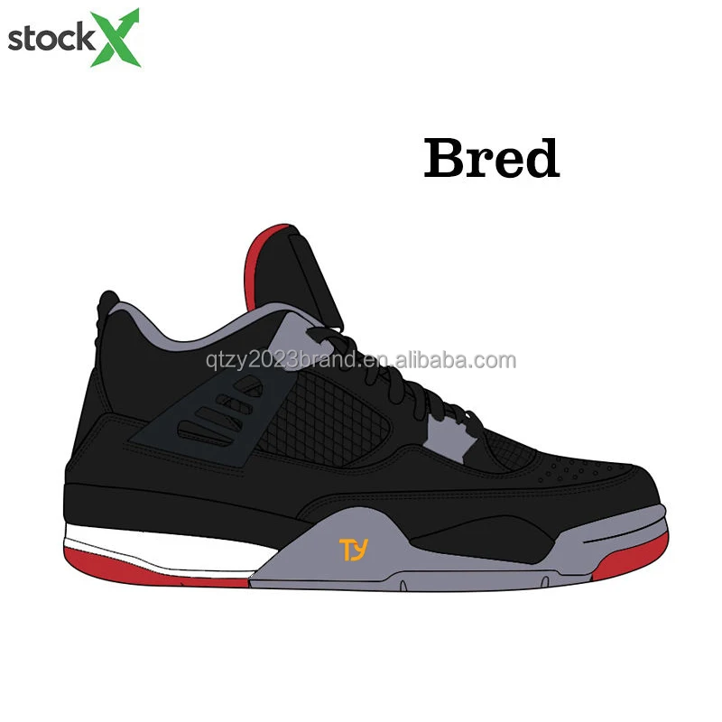 2024 High Quality Red Thunder Sneakers 4 Basketball Style Shoes University Blue Men Sports Black Cats 1 BasketballShoes Casual