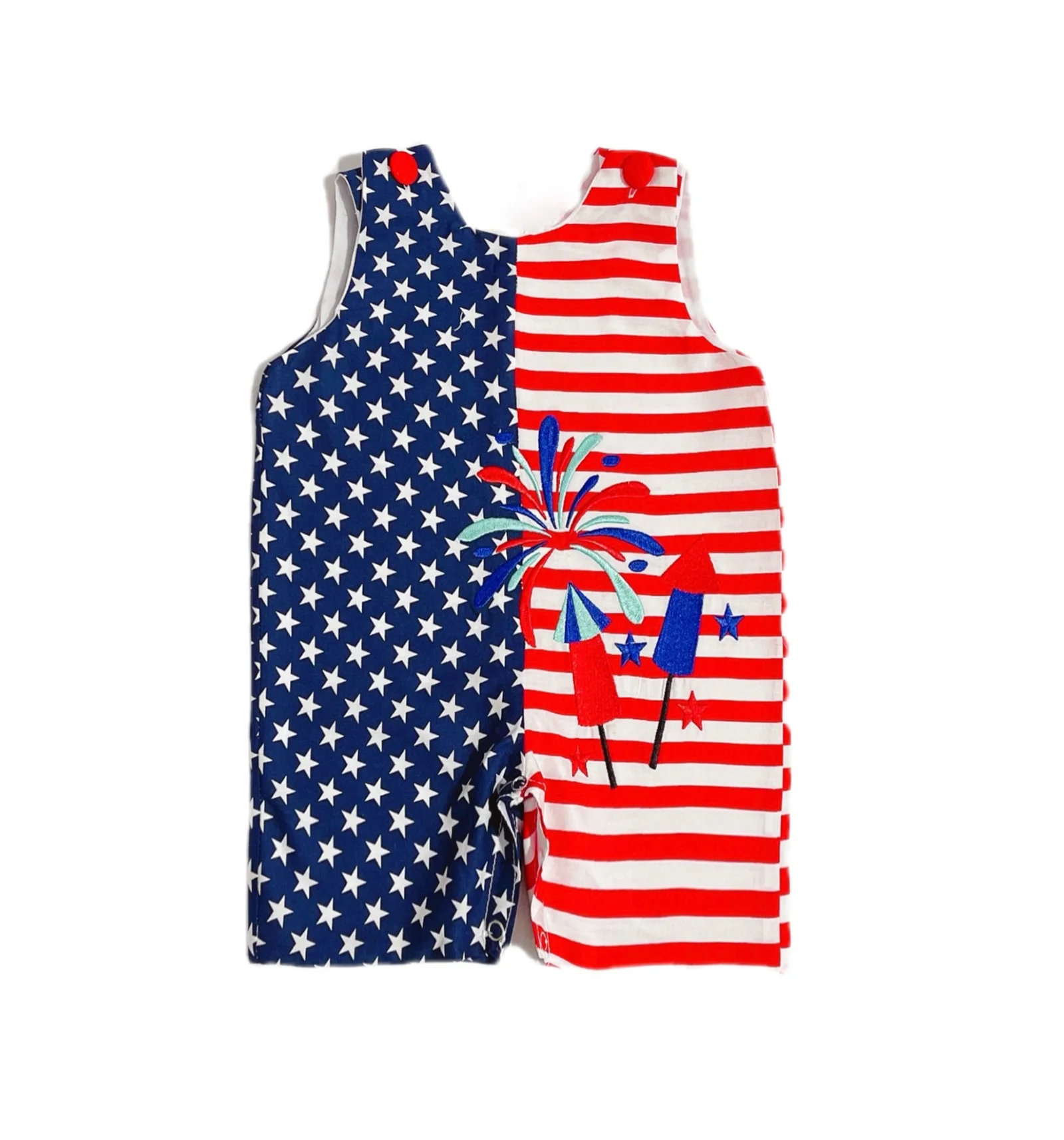 Boys Kids 2t 3T Toddler Boys jumpsuit Embroidered cute pattern applique overalls made of cotton for comfortable