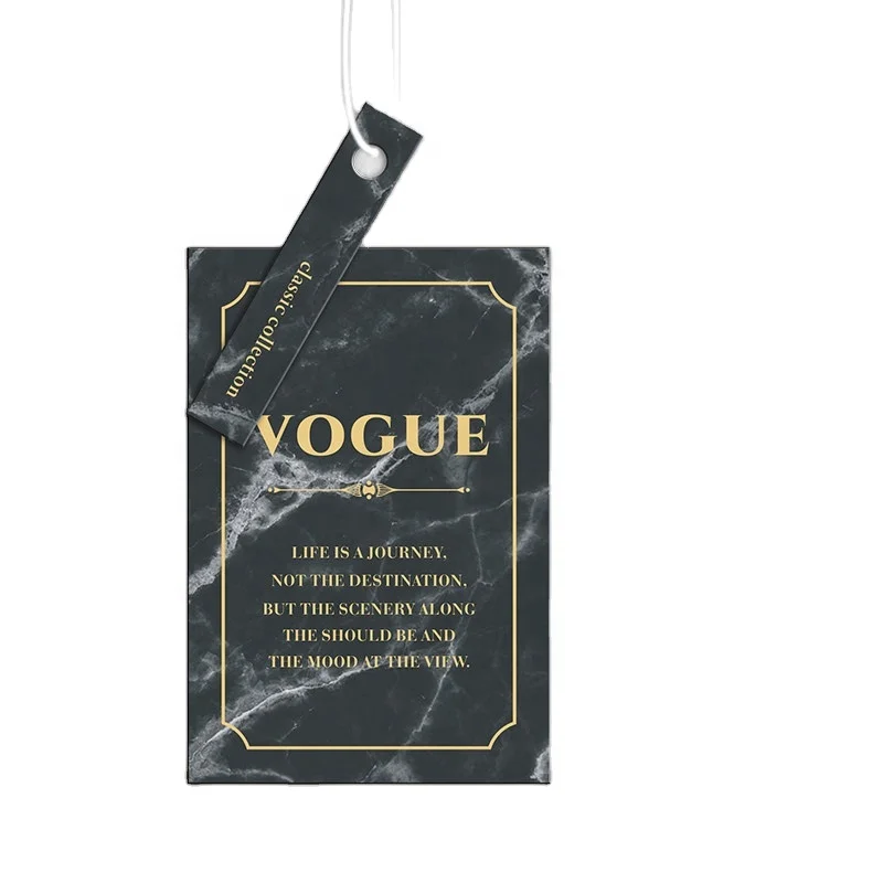 Custom Garment Hang Tag Clothing Hangtags Printing Paper With String