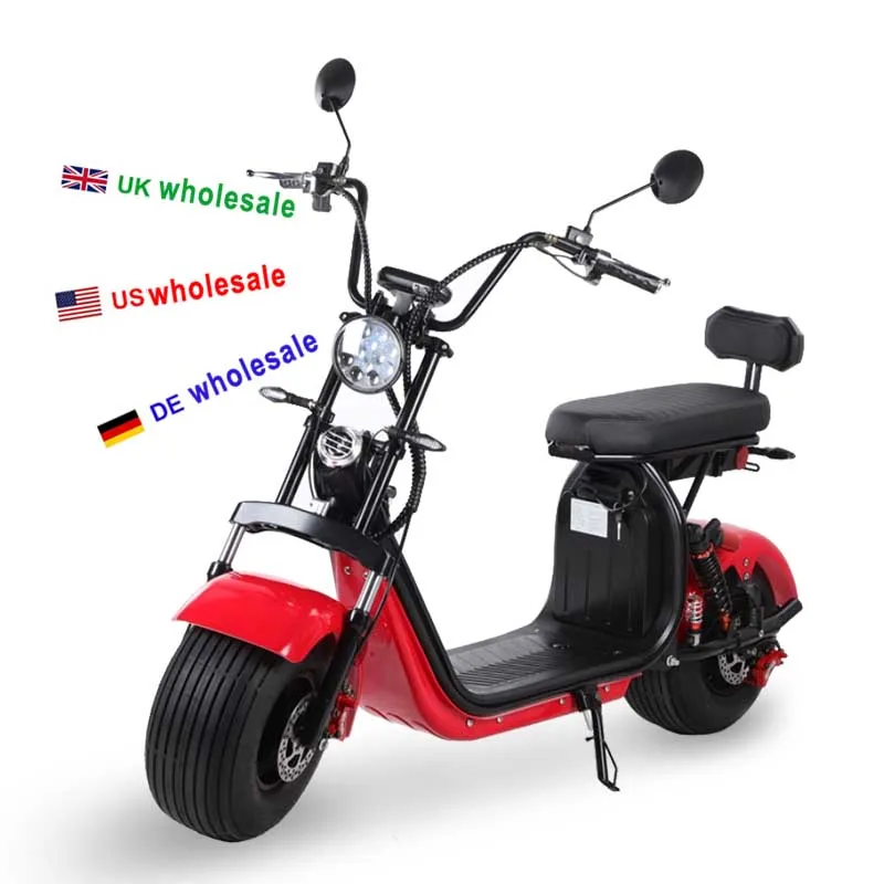 Cheap Range 55KM Vespa Style Citycoco Bicycle Motorcycle Customization 1500W Freestyle 2 Wheel Scooter Electric Max Wheel Moto