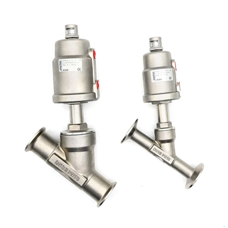 JTAIV 304/316L water level controller All stainless steel welding clamp pneumatic angle seat valve