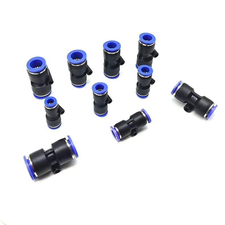 6mm 8mm 10mm Wholesale Pneumatic One Touch Tube Pneumatic Connectors Plastic Air Fittings