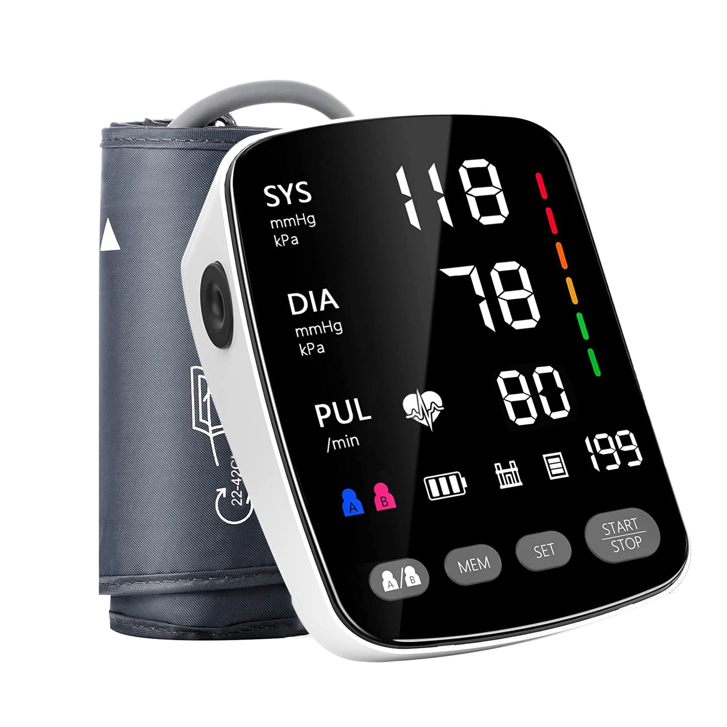 Digital BP Machine Ambulatory Blood Pressure Monitor Upper Arm Automatic Digital Tensiometros Smart Sphygmomanometer BP Machine