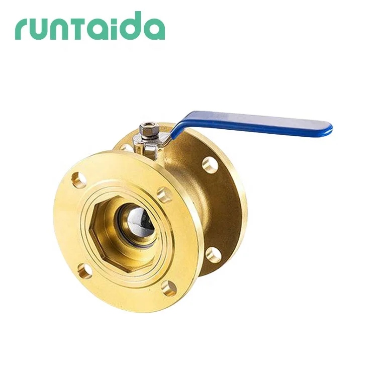 DN10 DN25 DN50 DN100 32 mm PN16 lockable flanged brass ball valve for gas
