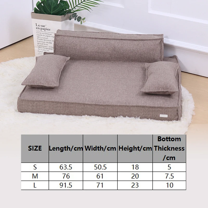 UFBemo диван для домашних животных Роскошная противоскользящая Водонепроницаемая кровать высокого класса ортопедическая поролоновая собак с подушкой