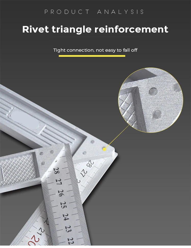 New Professional Multifunctional Customized Angle Square Ruler Measuring Instruments