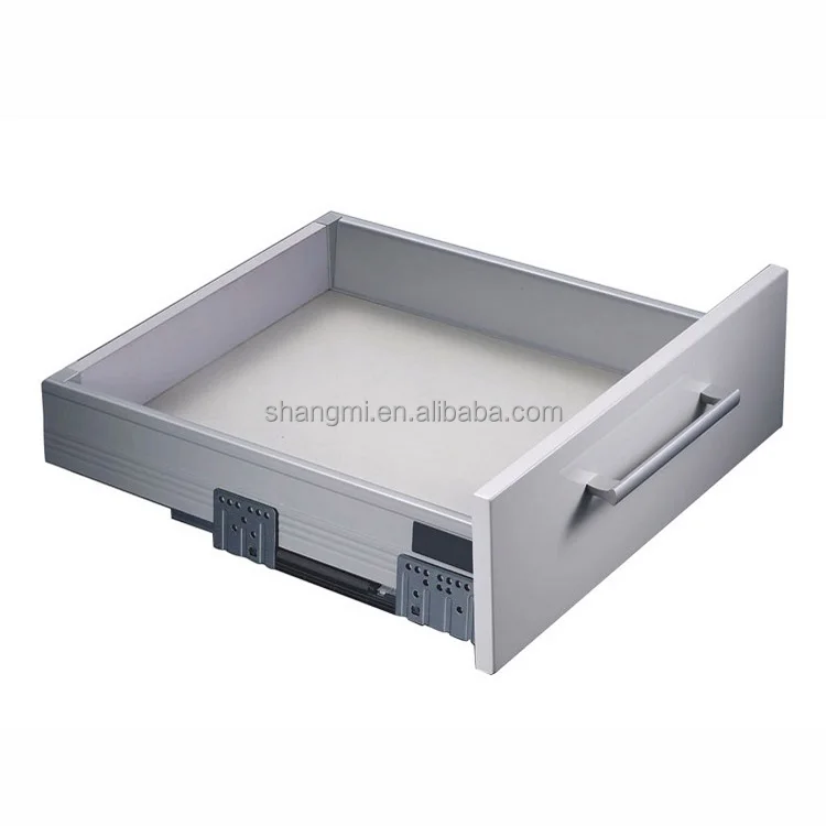 Аксессуары для мебели Тандемная коробка 40 кг нагрузка кухонный шкаф с двойным выдвижным ящиком мягким закрытием двойной