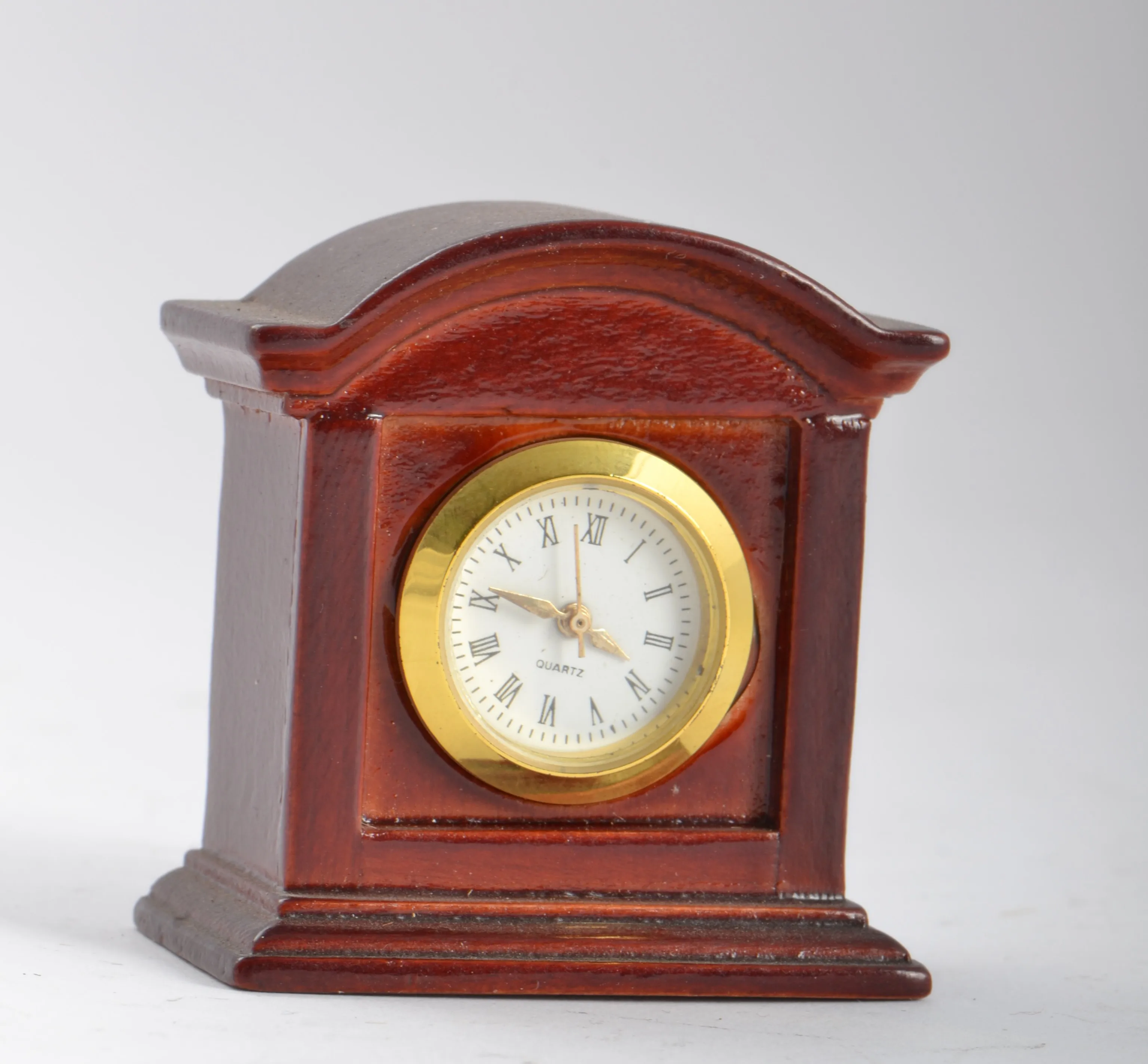 
Handpainted OAK Dollhouse Miniature Grandfather Clock 1:12 