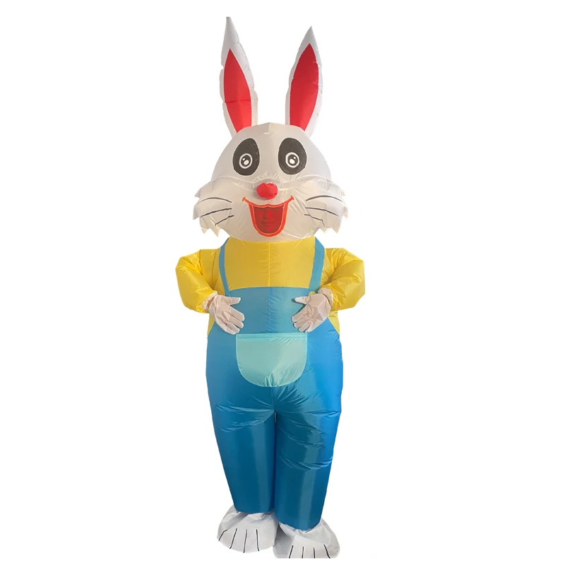 Men And Women Halloween Fancy Dress Full Body Inflatable Rabbit Costume For Easter Parties