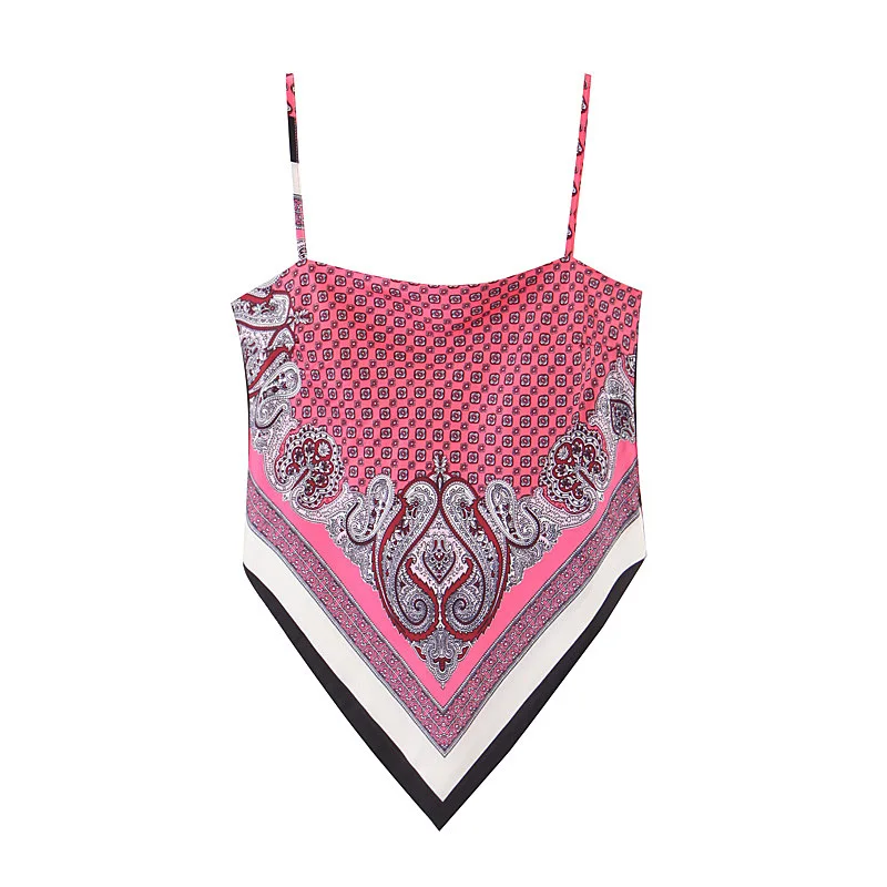 
2021 Designer Womens Clothing Sexy Ladies Vest Top Satin Sexy Halter Backless Neckline Slim Top Female Bandana Clothing 