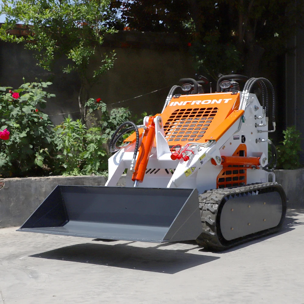 Factory Direct Strong Load Bearing Capacity Mini Track Skid Steer Loader Multi-function EPA Engine Wheel Electric Skid Steer