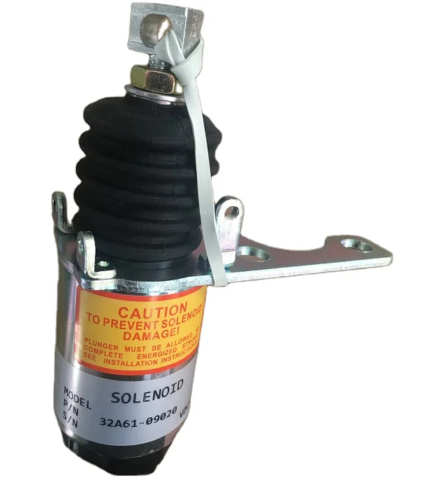 shut off solenoid 32A61-09020 32A61-09010 0960300331 24V  32A61-09010 12V fuel pump STOP SOLENOID S6S L3E 4M40  Mitsubishi CAT