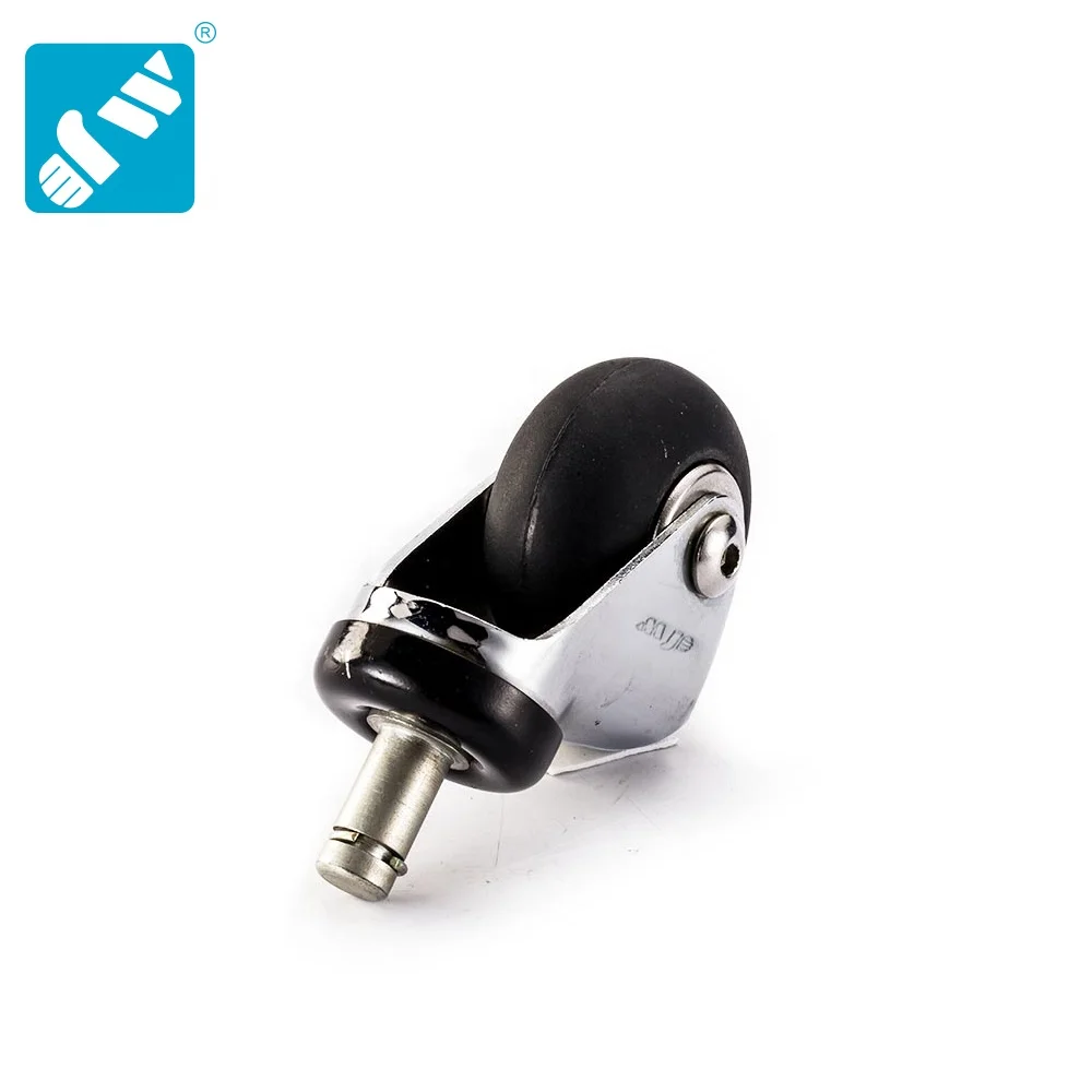 Manufacture friction grip ring swivel extra soft round tread neoprene rubber wheel caster