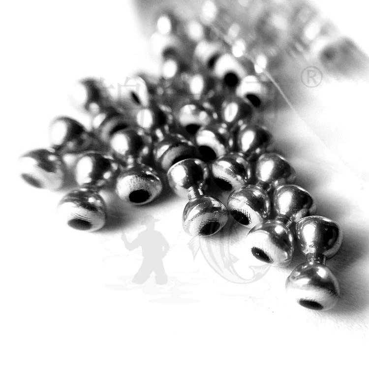 Color Painted tungsten fly tying beads dumbbell twin eyes, Pink painted fly tying dumbbell eyes