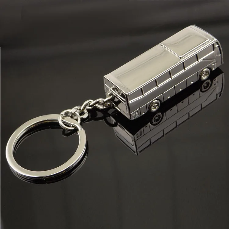 Hot Sale 3D Bus Keychain For Bag Door Keyring Key Finder Key Holder Key Finder  Wholesale Customize Promotion Gift KYH026