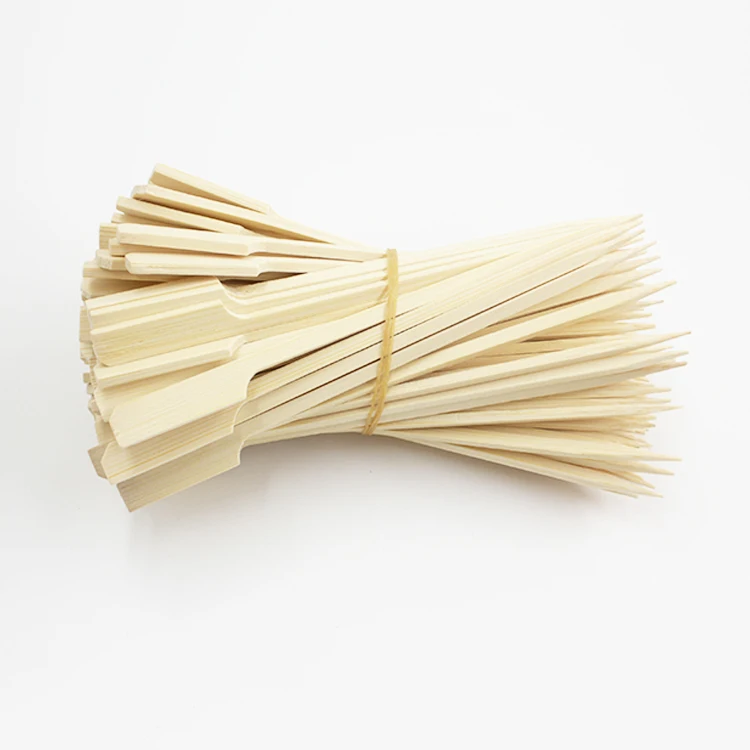 9 / 12 / 15 cm bamboo paddle skewer with customize logo