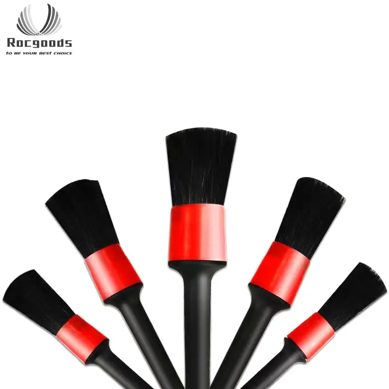 18pcs boar hair interior car care dust wash cleaning plastic detail pp bristle brush kit auto detailing extra soft brushes set