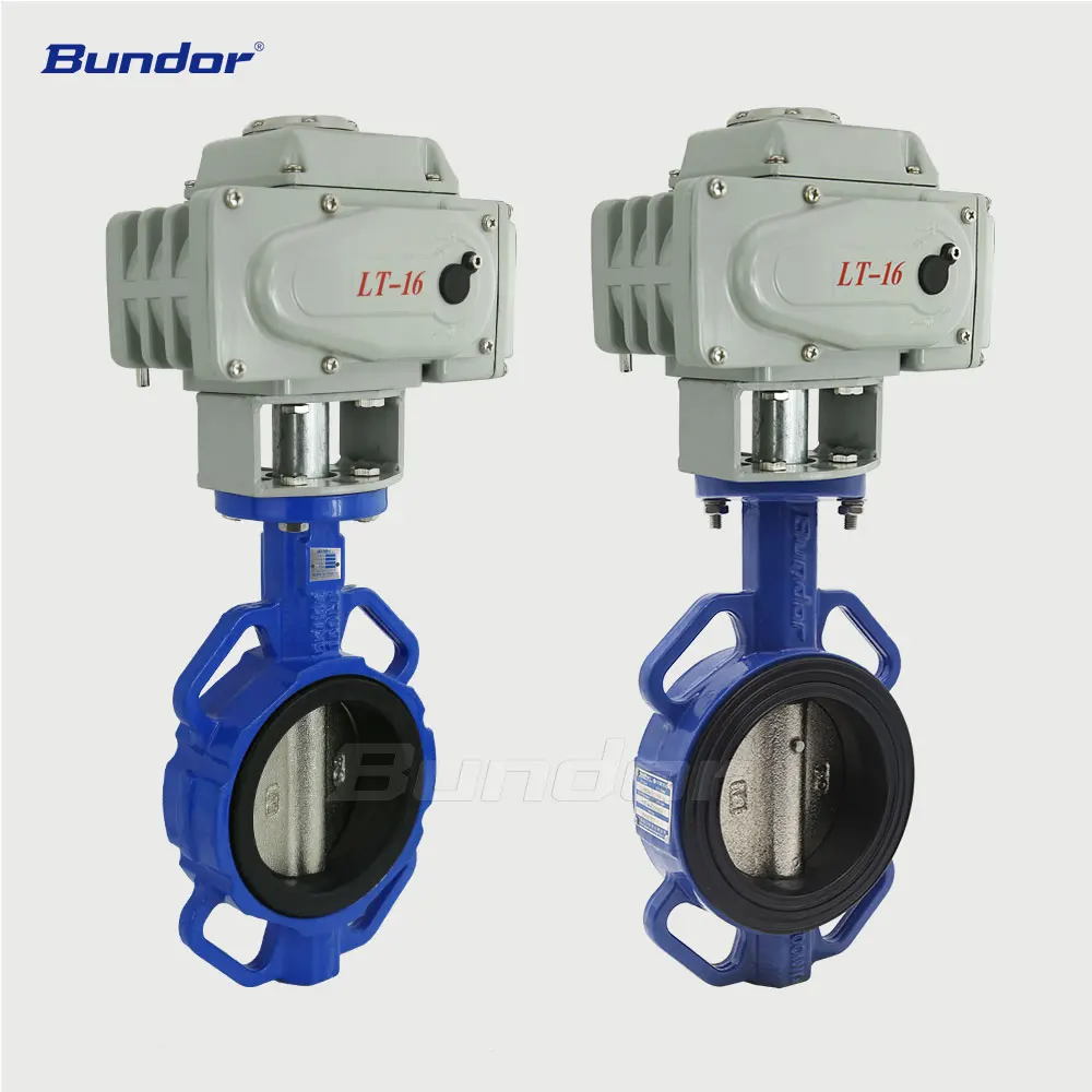 Автоматический клапан-бабочка Bundor DN100, с электродвигателем, 2, 4, 6, 8 дюймов