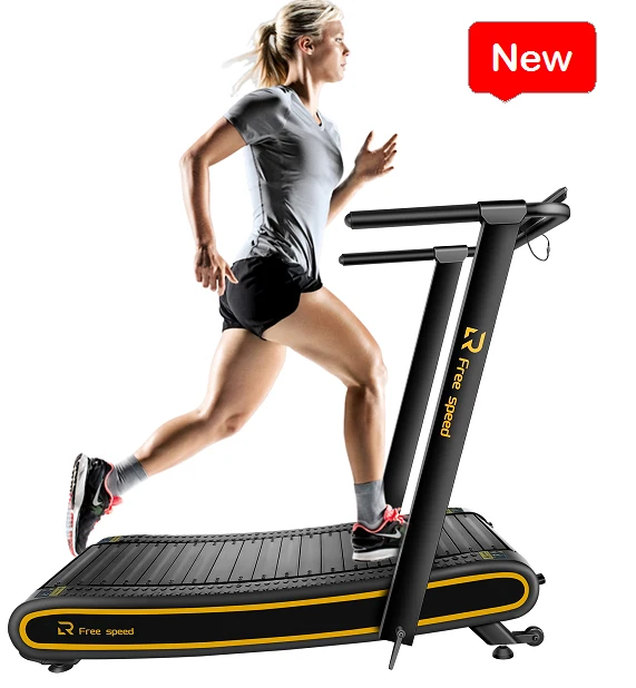 folding home use  treadmill from china curved Running Machine  air runner  home gym fitness cardio training for wholesale
