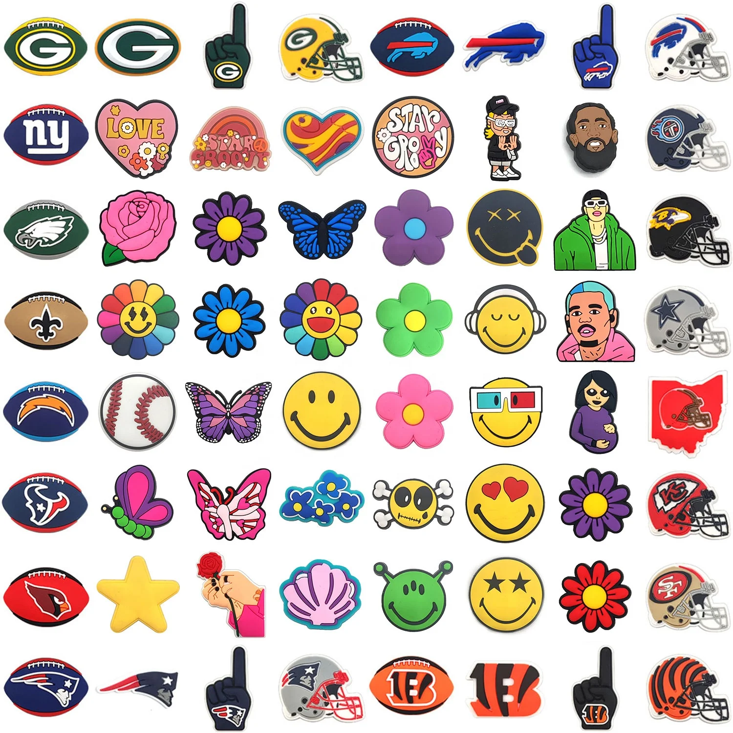 Drink Beer Sprite Children Patrick Gift Custom Design for Shoelace Accessories Soft PVC Shoe Lace Charms