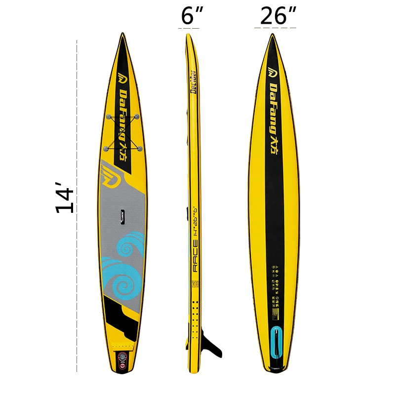 Надувная доска для весла, желтая доска для весла, распродажа