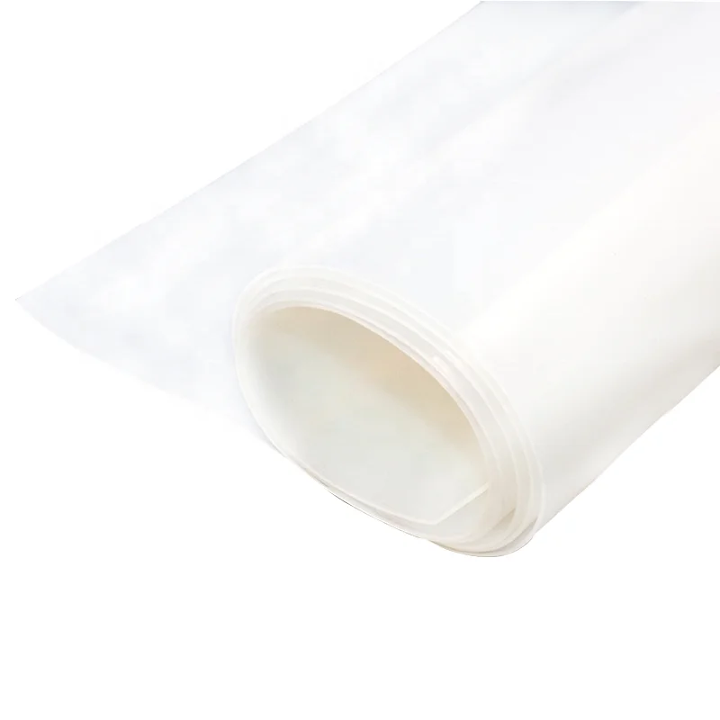 Factory direct supply milky white Custom different thickness heat resistance waterproof flexible glossy silicone rubber sheet