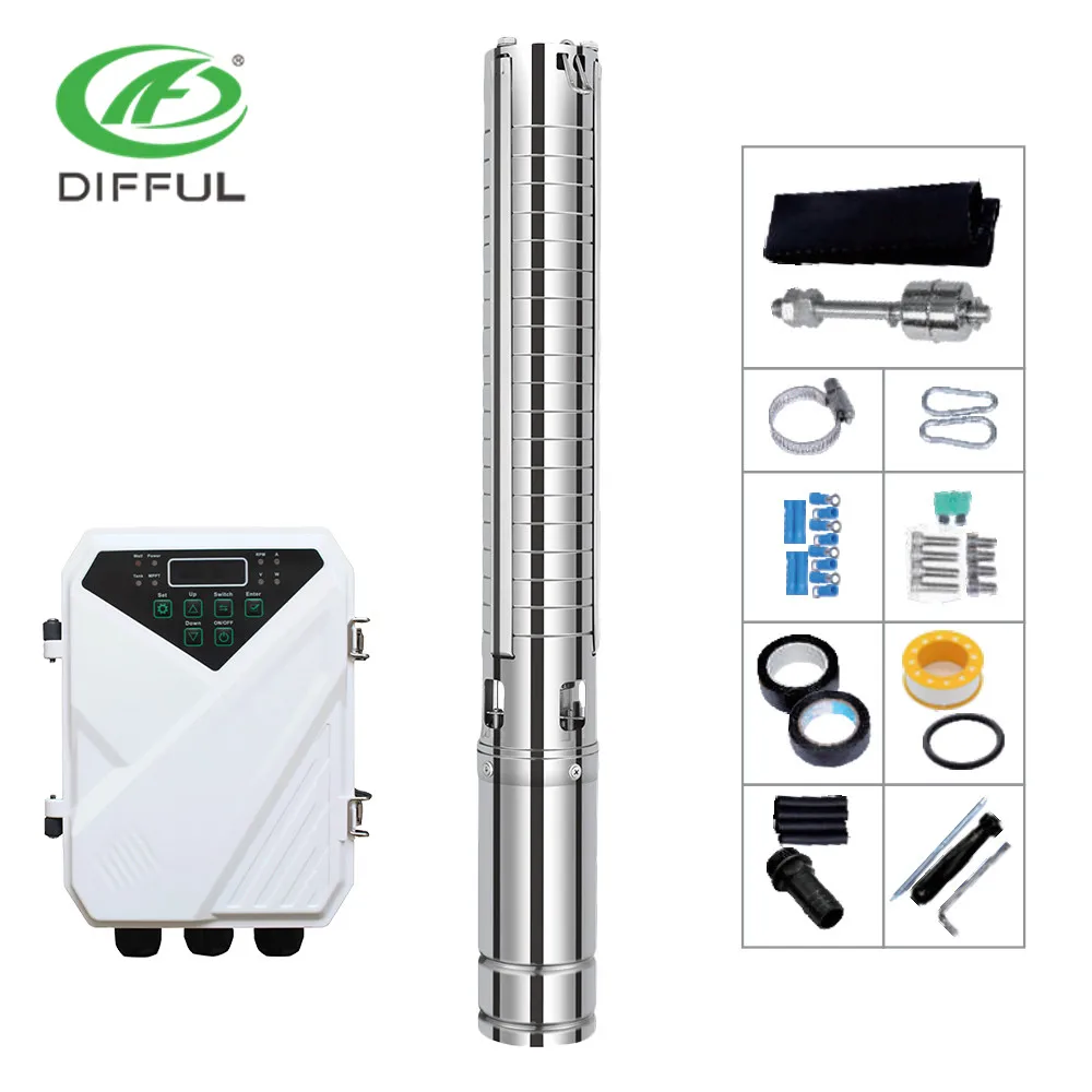 solar water pump kit submersible solar borehole pumps solar 12v dc water pump for irrigation