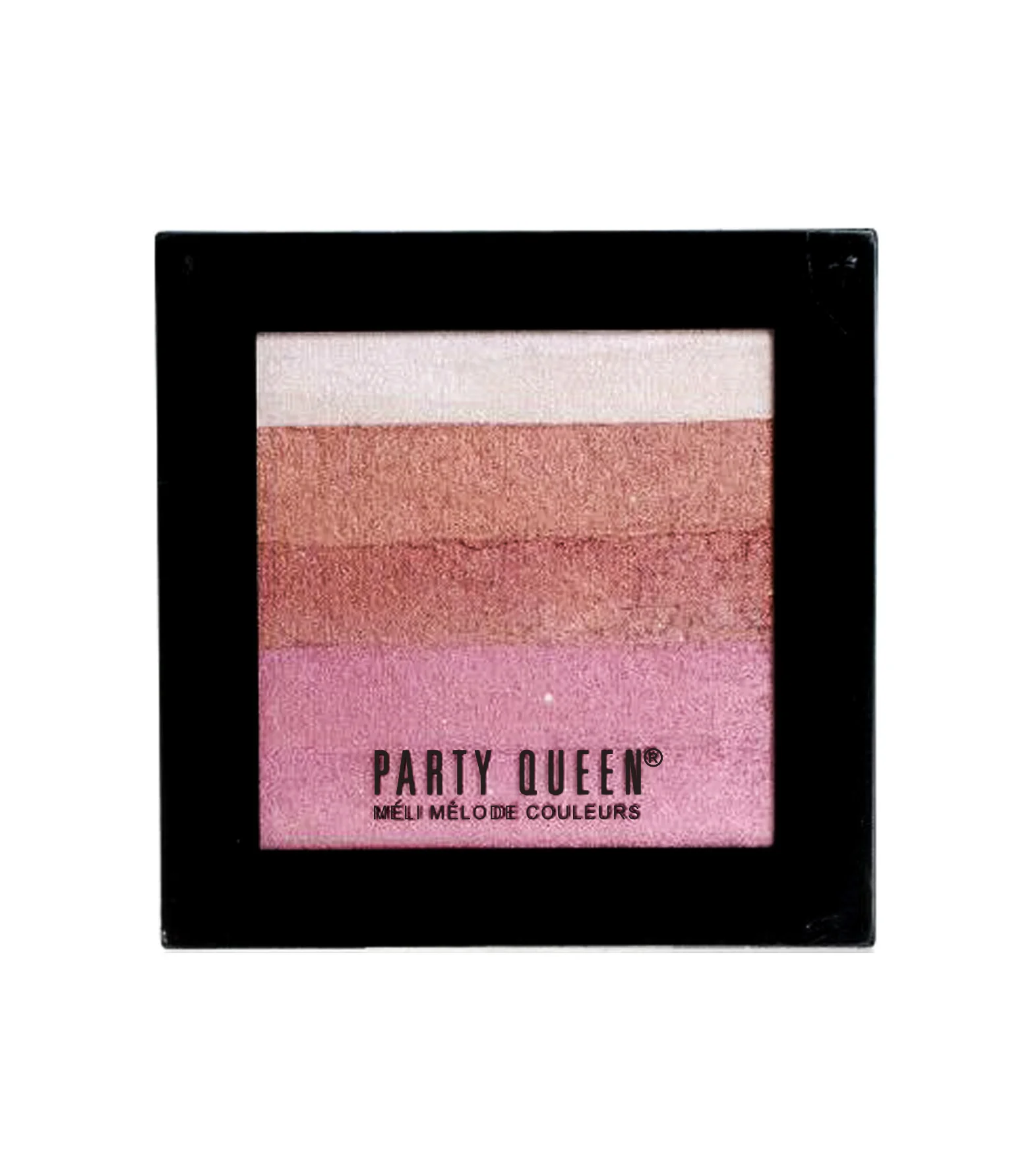 PARTYQUEEN Baked Blush Shimmer Brick Compact Bronzer Lablling
