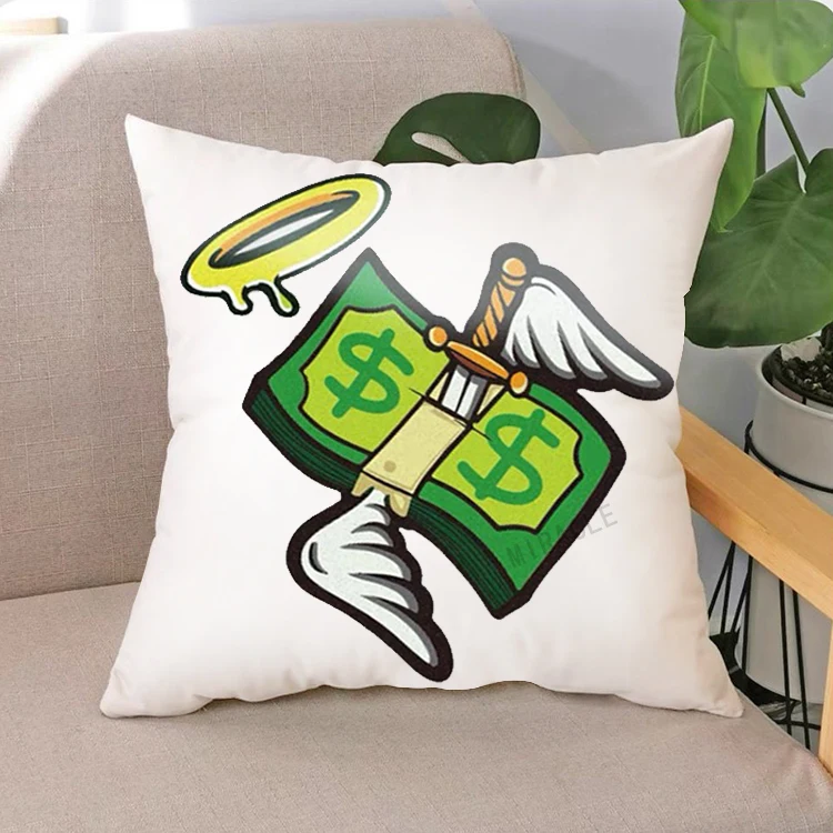 Euro Money Pillow Cushion Custom Square Pillow designer Licensed home KIt | Pillow Special Souvenir