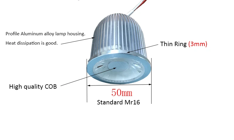 Low voltage RGB+CCT 5 in 1 8w mr16 Module RGBW CRI95 dali knx PWM LOXONE Dimmable cob 24v led spot light