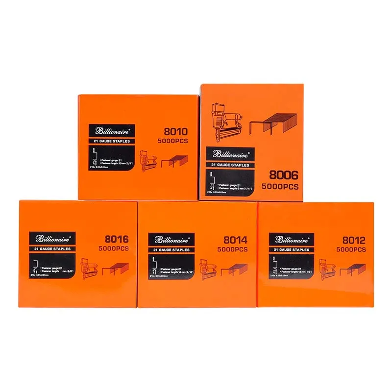 21Gauge Galvanized Nails Fine Wire Staples Sofa 80 Staple 8004 8006 8010 8012