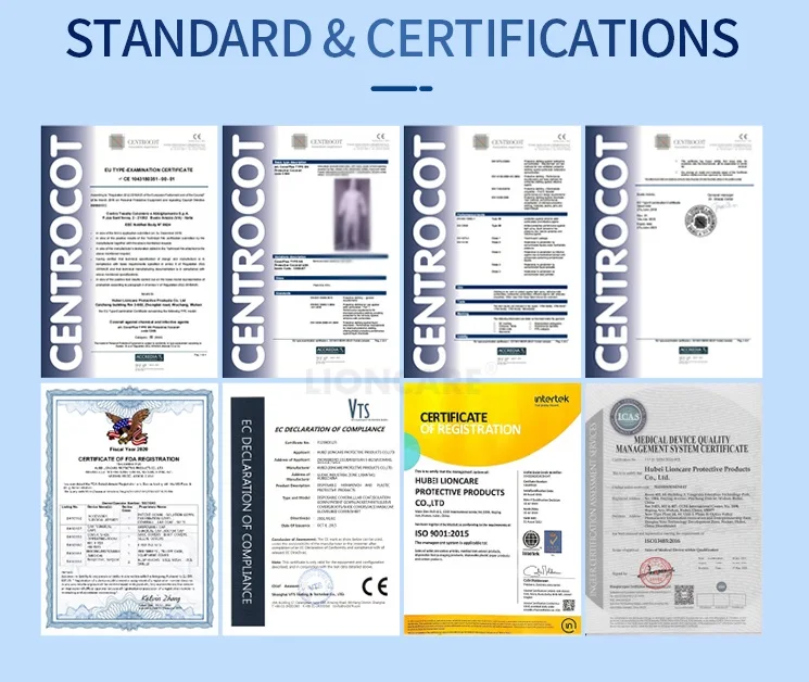 Disposable Safety Non Woven Chemical Disposable Coverall Suits