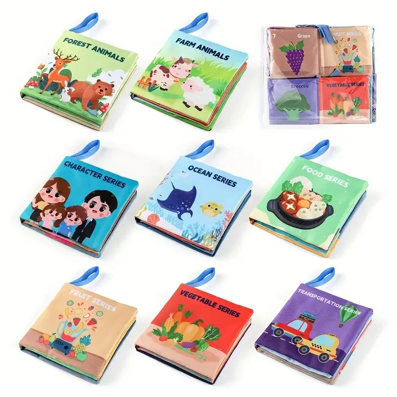 2024 Custom Baby 3D Early tear-proof creative Quiet Books Story Cloth Book Busy Board Toddler Early Learning Education Toys
