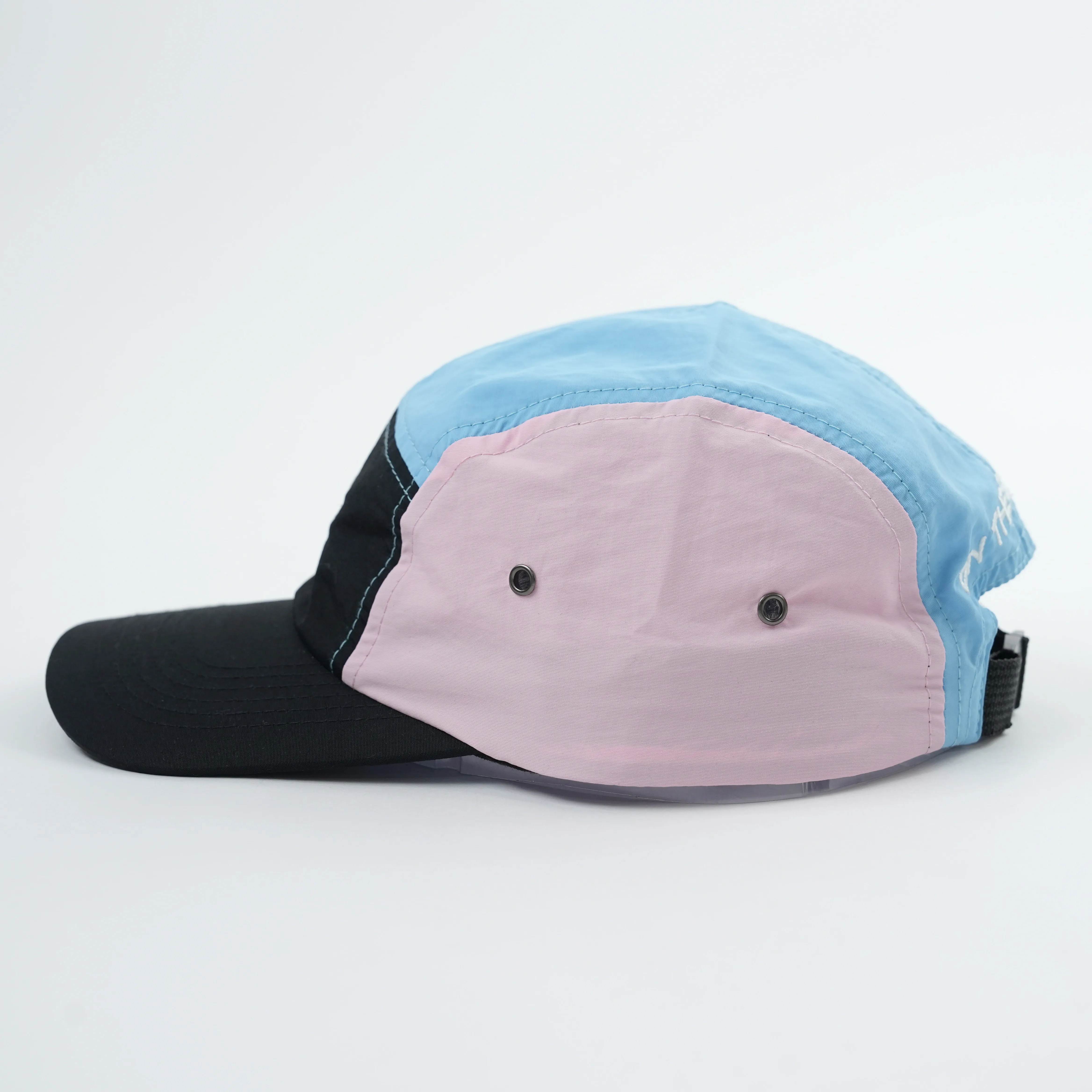 Camp Cap Custom, Plain 5 Panel Camping Hat, Soft Lightweight Nylon Running Hat