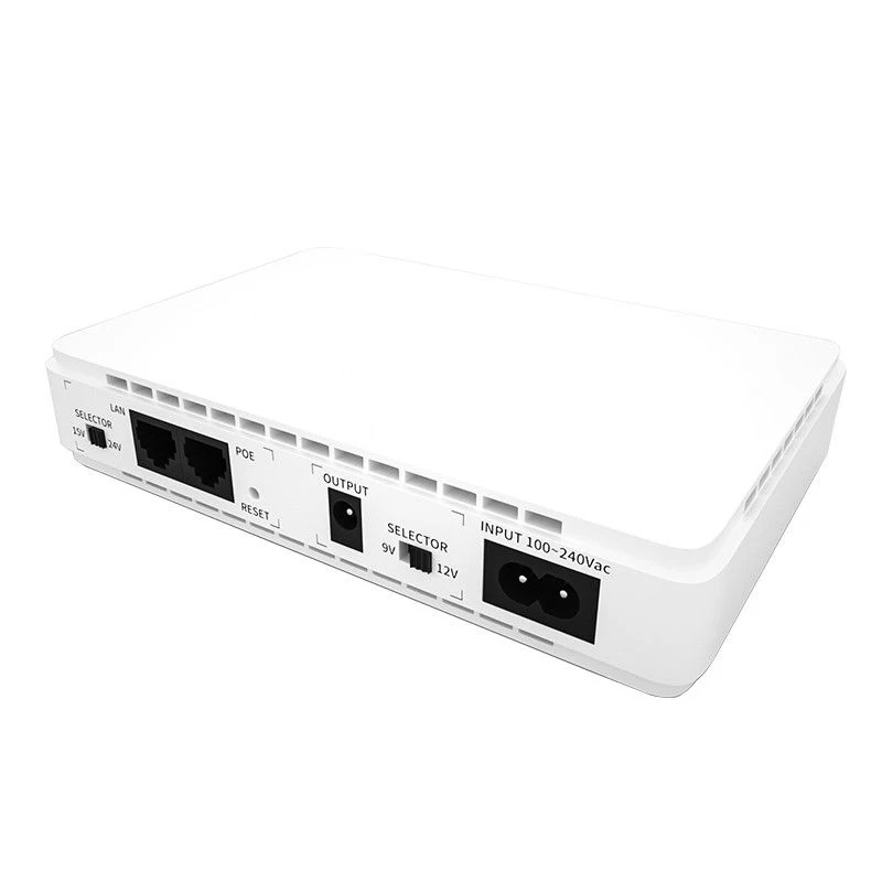 Mini UPS Backup 5v 9v 12v DC 15v 24v POE 431P 8800mah Uninterrupted Power Supply UPS for home use