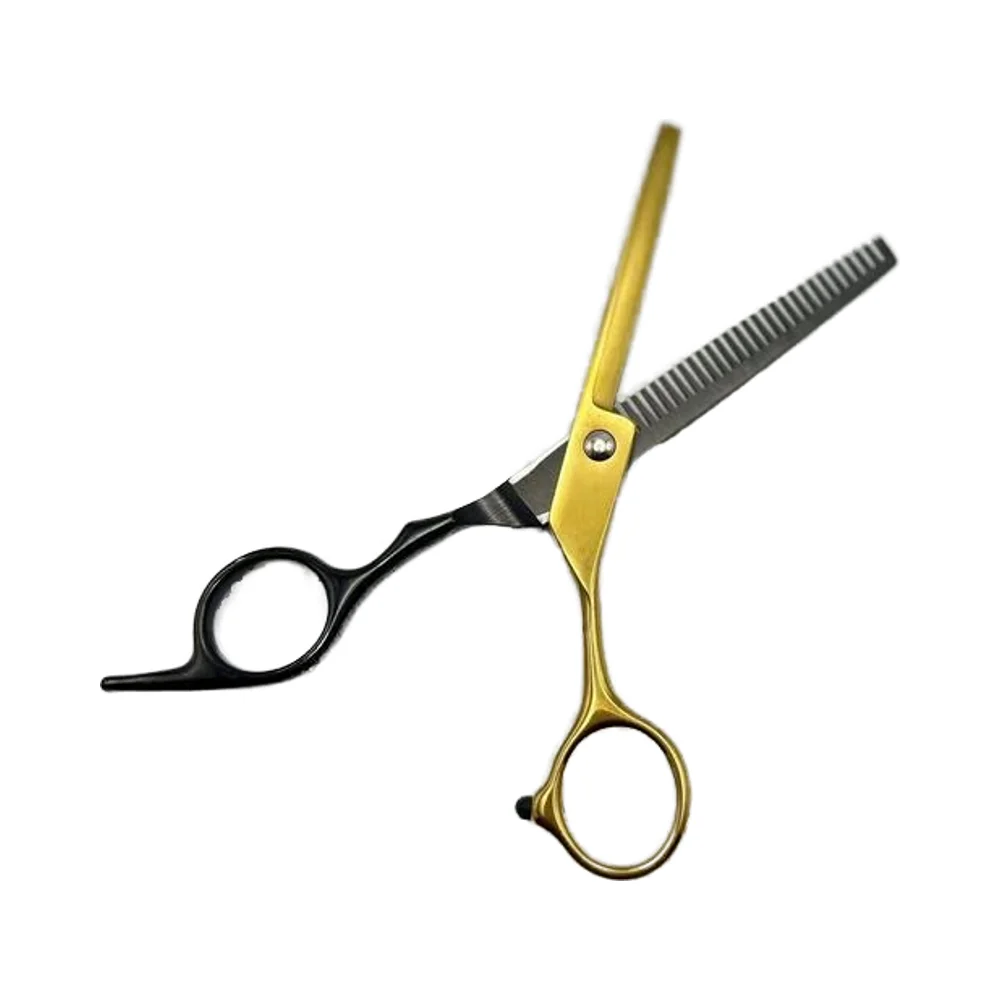 Industrial Professional Steel Barber Scissors Stainless Steel Blades Adjustable Finger Rest Screw Smooth Hair Beauty Scissors