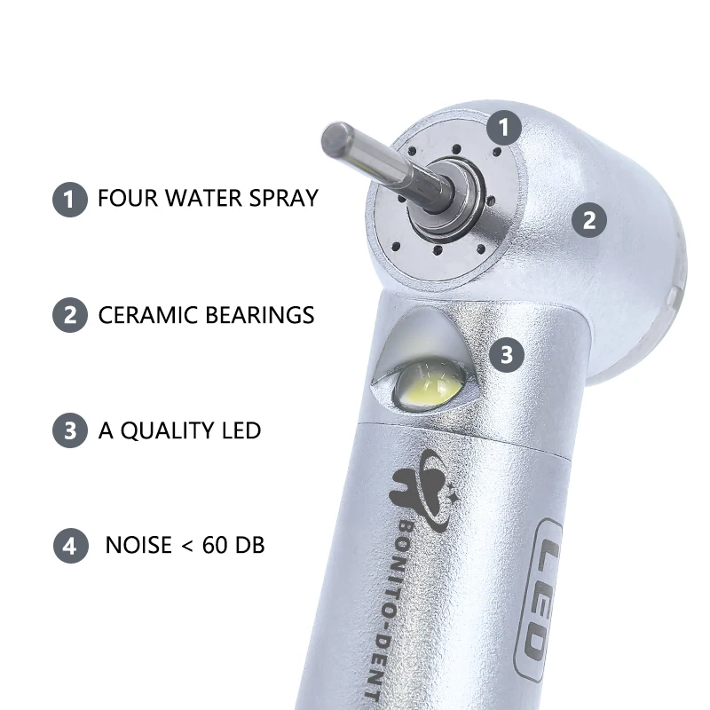 Dental Lab Equipment Dentist Tools 2/4 Holes Dental Handpiece Contra Angle Rotary Files Handpiece