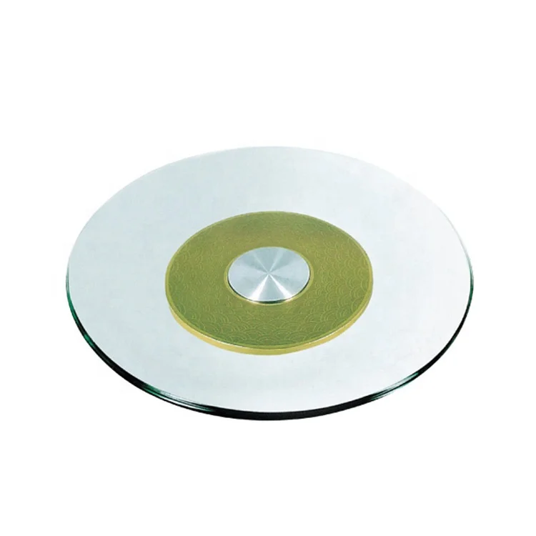 
36 inch organizer wedding tempered glass lazy susan dining turntable with rotary tray 