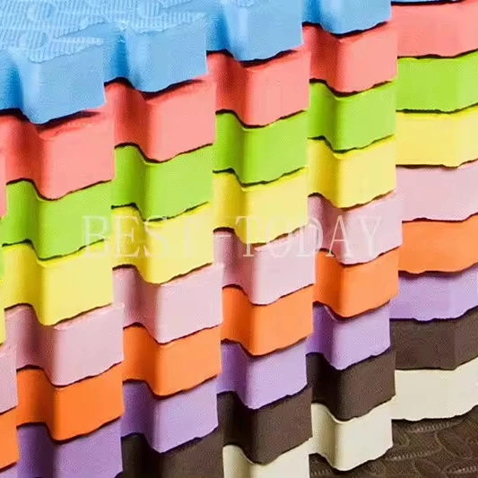 Leaf Pattern Eva Flooring Play Mats For Kids