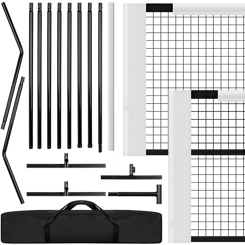 Outdoor Portable Badminton Net with poles Foldable Tennis nets