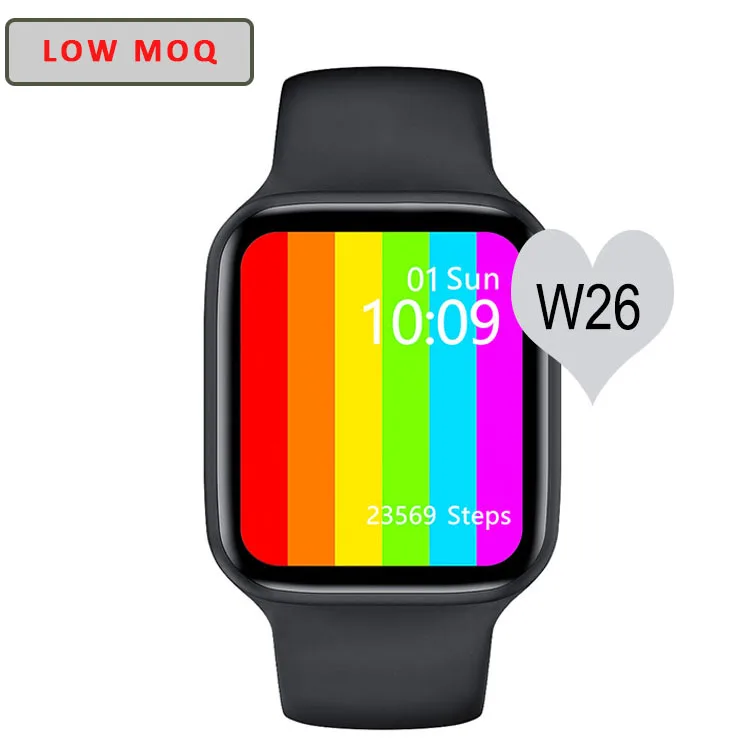  2021 сертифицированные Смарт-часы Reloj Inteligente Series 6 Iwo 44 мм экран для мужчин и женщин W26 Plus